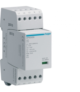 SPN403N SPD Ogranicznik przepięć T3 4P sieć TN-S In 3kA Up≤1,25kV Hager