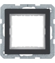 Q.x Zestaw adaptacyjny do modułów systo 45x45mm, antracyt aksamit, lakierowany Berker 14406086