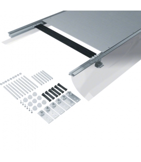 tehalit.BK Kanał współpoziomy boczna folia ochronna BKF 600x(105-150)mm stal Hager BKF600105