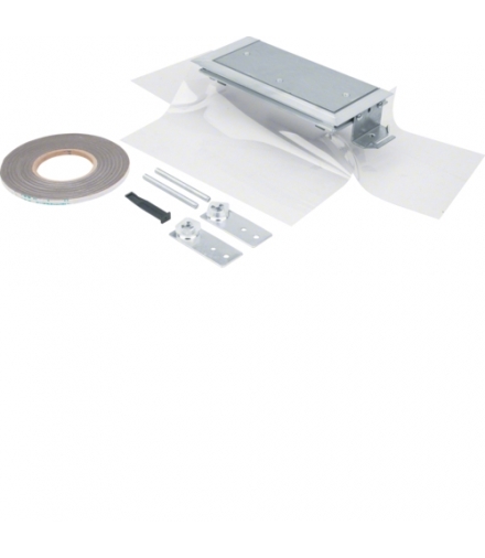 tehalit.BK Końcówka kanału boczna folia ochronna BKFD 250x(105-150)mm stal Hager BKFDE250105