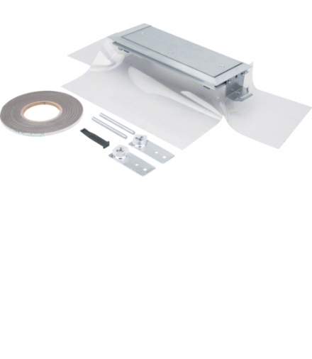 tehalit.BK Końcówka kanału boczna folia ochronna BKFD 300x(65-110)mm stal Hager BKFDE300065