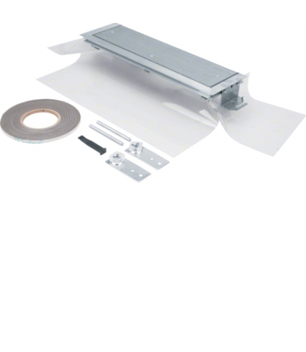 tehalit.BK Końcówka kanału boczna folia ochronna BKFD 400x(45-70)mm stal Hager BKFDE400045