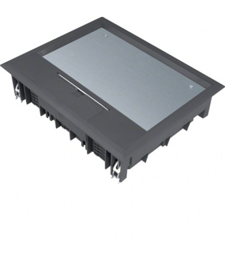 tehalit.VE-EE Pokrywa uchylna VE09 200x253 wykładzina 12mm czarny PA Hager VE09129005