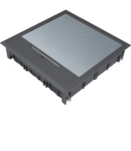 tehalit.VE-EE Pokrywa uchylna VQ12 244x244 wykładzina 5mm czarny PA Hager VQ12059005