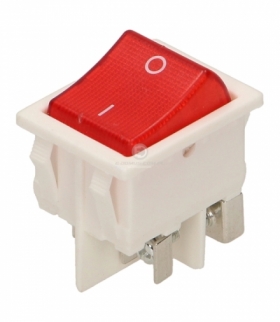 Łącznik kołyskowy podświetlany, biały Orno ŁK-6/BIAŁY