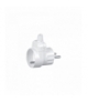 Wtyczka Uni-Schuko z gniazdem,2P+Z,16A Orno WT-16U/G