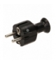 Wtyczka prosta rozb.Uni-Schuko 2P+Z 16A, czarny Orno WT-40/CZARNY