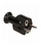 Wtyczka prosta rozb.Uni-Schuko 2P+Z 16A, czarny Orno WT-40/CZARNY