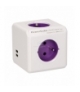 Rozgałęźnik Power Cube ReWirable USB + 4 wtyczki US, EU, UK, AU