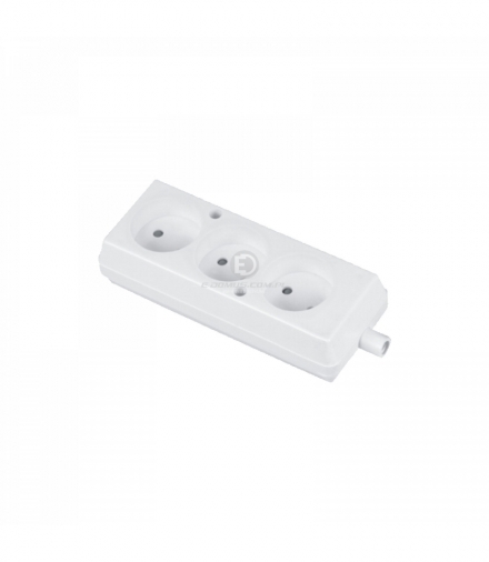 Gniazdo wtyczkowe przenośne 3x2P rozb. 16A/250V Orno GN-360