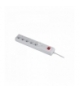 Listwa przeciwprzepięciowa, 5 gniazd 2P+Z, wyłącznik ON/OFF, przewód 3x1mm2 - 3m Orno PS-5P/3M