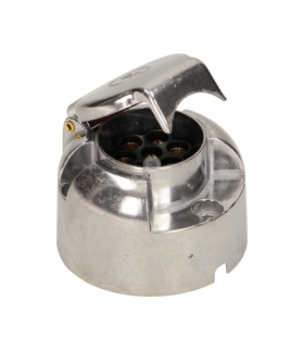 Gniazdo przyczepy aluminiowe 7 pinów, 12/24V