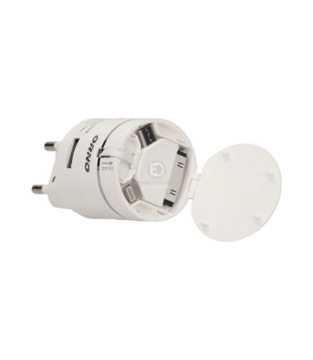 Ładowarka USB 3w1 (Iphone, android) 230V~, DC5V,1A