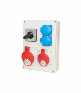 Rozdzielnica 1x16A/5p, 1x32A/5p, 2x230V,wył 0-1