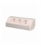 Gniazdo meblowe 3x2P+Z, biało-srebrne Orno OR-GM-9001/W-G