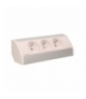 Gniazdo meblowe 3x2P+Z, biało-srebrne Orno OR-GM-9001/W-G