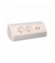 Gniazdo meblowe 2x2P+Z + USB, biało-srebrne Orno OR-GM-9003/W-G