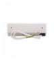 Gniazdo meblowe 2x2P+Z + USB, biało-srebrne Orno OR-GM-9003/W-G