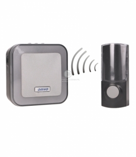 Dzwonek bezprzewodowy ENKA DC, bateryjny, learning system, 32 dźwięki, 100m Orno OR-DB-AT-136