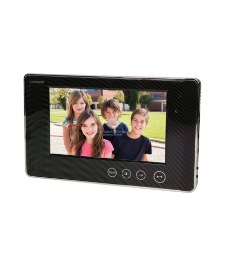 Wideo monitor bezsłuchawkowy, kolorowy, LCD 7", do zestawów z serii ARX i CRUX, otwieranie bramy, czarny Orno OR-VID-VP-1009MV/B