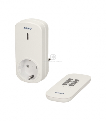 Bezprzew. gniazdo sterowane pilotem 1+1 schucko