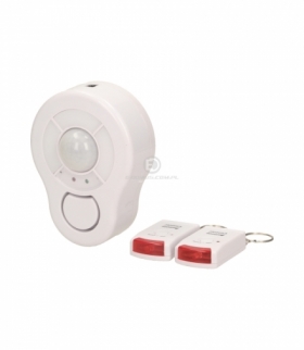 Mini alarm sufitowy z wbud.syreną 2 piloty