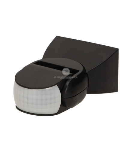 Czujnik ruchu 180 st. IP65, 1200W, czarny
