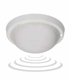 Oprawa FEN z czuj. mikrof. 75W,IP44, poliwęg.mlecz