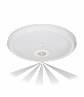 Plafon ZONDA LED, 12W, biały, PC, czujnik ruchu
