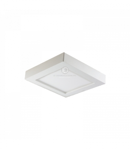 LETI LED, oprawa downlight, natynkowa, kwadratowa, 9W, 480lm, 3000K, biała, wbudowany zasilacz LED Orno OR-OD-6060WLX3