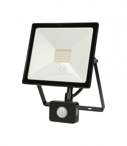 LEDO LED, naświetlacz z czujnikiem ruchu, 30W, 2400lm, IP44, 4000K, czarny Orno OR-NL-6081BLR4