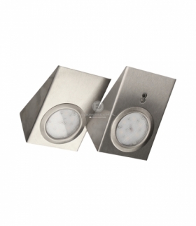 Zestaw opraw podszafkowych LED 2,5W, 180lm, z wyłącznikiem bezdotykowym,, INOX Orno OR-AE-13118
