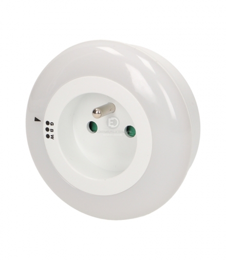 Lampka nocna LED z gniazdem 230V