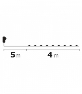 Ozdoby świąteczne 40 LED łezki 4m IP44 WW EMOS ZY1910