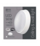 Oprawa LED okrągła ZURI 14W IP54 neutralna biel biała/czarna EMOS Lighting ZM3230