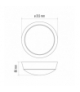 Oprawa LED ZURI okrągła 14W PIR IP54 neutralna biel biała/czarna EMOS Lighting ZM3231
