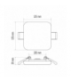 Panel LED VIXXO wpuszczany kwadratowy 10W IP65 neutralna biel EMOS Lighting ZV2132