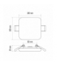 Panel LED VIXXO wpuszczany kwadratowy 7,5W IP65 neutralna biel EMOS Lighting ZV2122