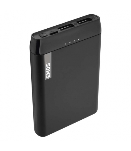 Powerbank EMOS ALPHA 5000 mAh czarny + kabel USB-C EMOS B0521B