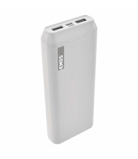 Powerbank EMOS ALPHA 20000 mAh biały + kabel USB-C EMOS B0523W