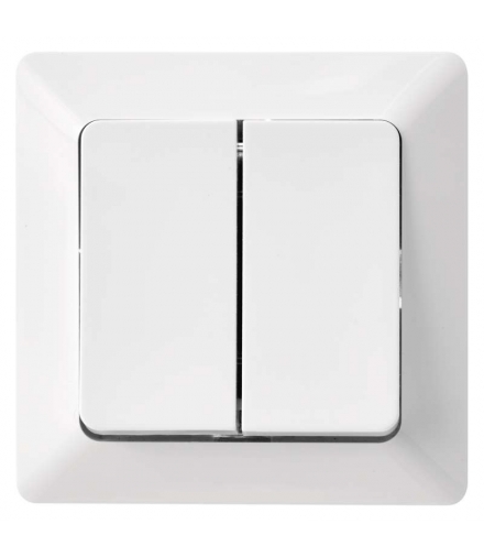 Wyłącznik schodowy 2P IP20 biały błyszczący biały EMOS A6100.3