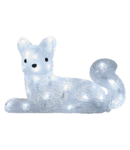 Dekoracje - 40 LED lisek 32 × 22 cm IP44, CW, timer EMOS ZY2227