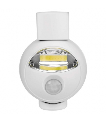 Lampka nocna 3W COB LED 3× AA, 90lm, czujnik PIR, biała EMOS P3311
