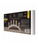 Dekoracje - świecznik drewniany łuk biały 20x38 cm 15W na 5x żarówek E10, IP20 EMOS Lighting DCAZ01