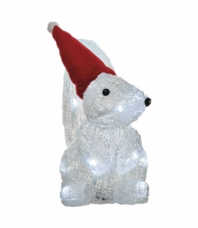 Dekoracje - 16 LED wiewiórka 22 cm 3× AA IP20, CW, timer EMOS ZY2232