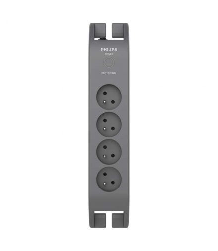 Listwa przeciwprzepięciowa Philips 4 gniazda 2m szara EMOS P54011