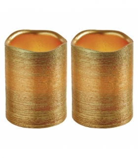 Świece 10 cm złote 6× AAA, VNT, timer, kpl. 2 szt EMOS ZY2272