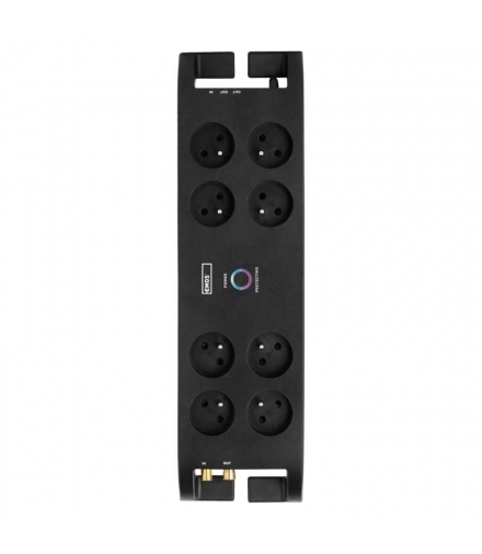 Listwa przeciwprzepięciowa EMOS 1800J, 8 gniazd 3m, czarna EMOS P54052