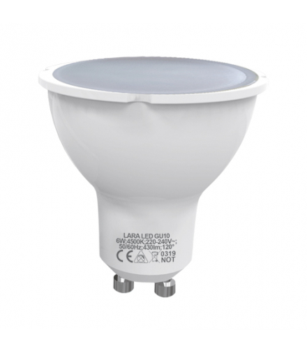 Lampa z diodami SMD LED LARA LED GU10 6W 4000K IDEUS 03668