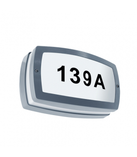 Oprawa hermetyczna numer domu SOLINA LED 8W GREY neutralna IDEUS 03686